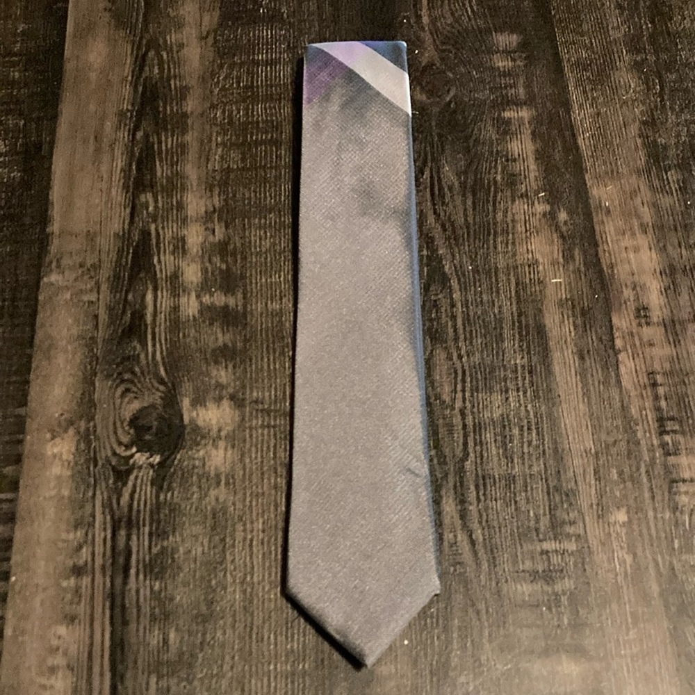 Chaps Grey and Purple Tie